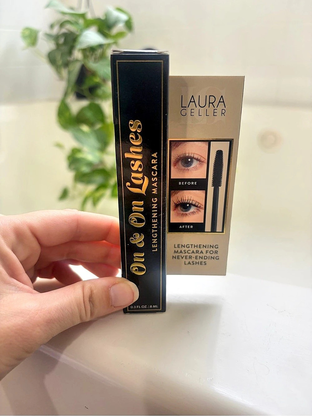 Laura Geller On & On Lashes Lengthening Mascara Black Mascara NWT